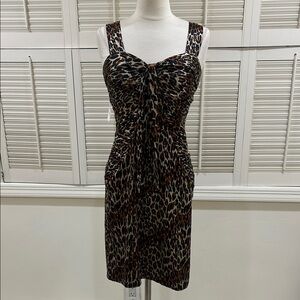 New Betsey Johnson Leopard Print Sleeveless Dress
